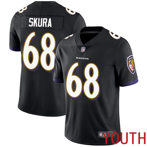 Baltimore Ravens Limited Black Youth Matt Skura Alternate Jersey NFL Football 68 Vapor Untouchable
